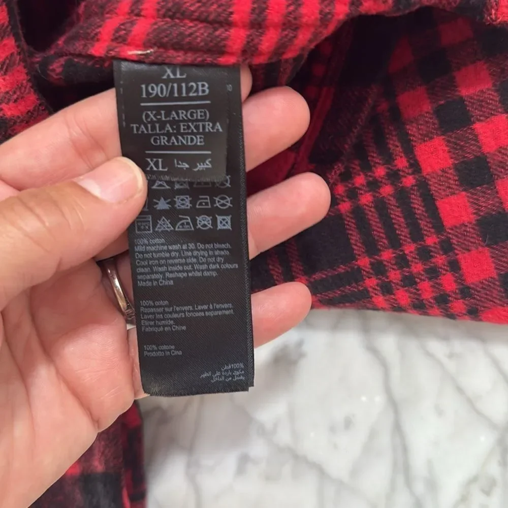 All Saints Brucker Plaid Shirt Jacket Mens XL